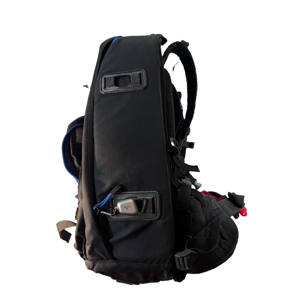TENBA Slingshot Camera Backpack Aqua Lung Photo Gear Bag Black Blue Padded